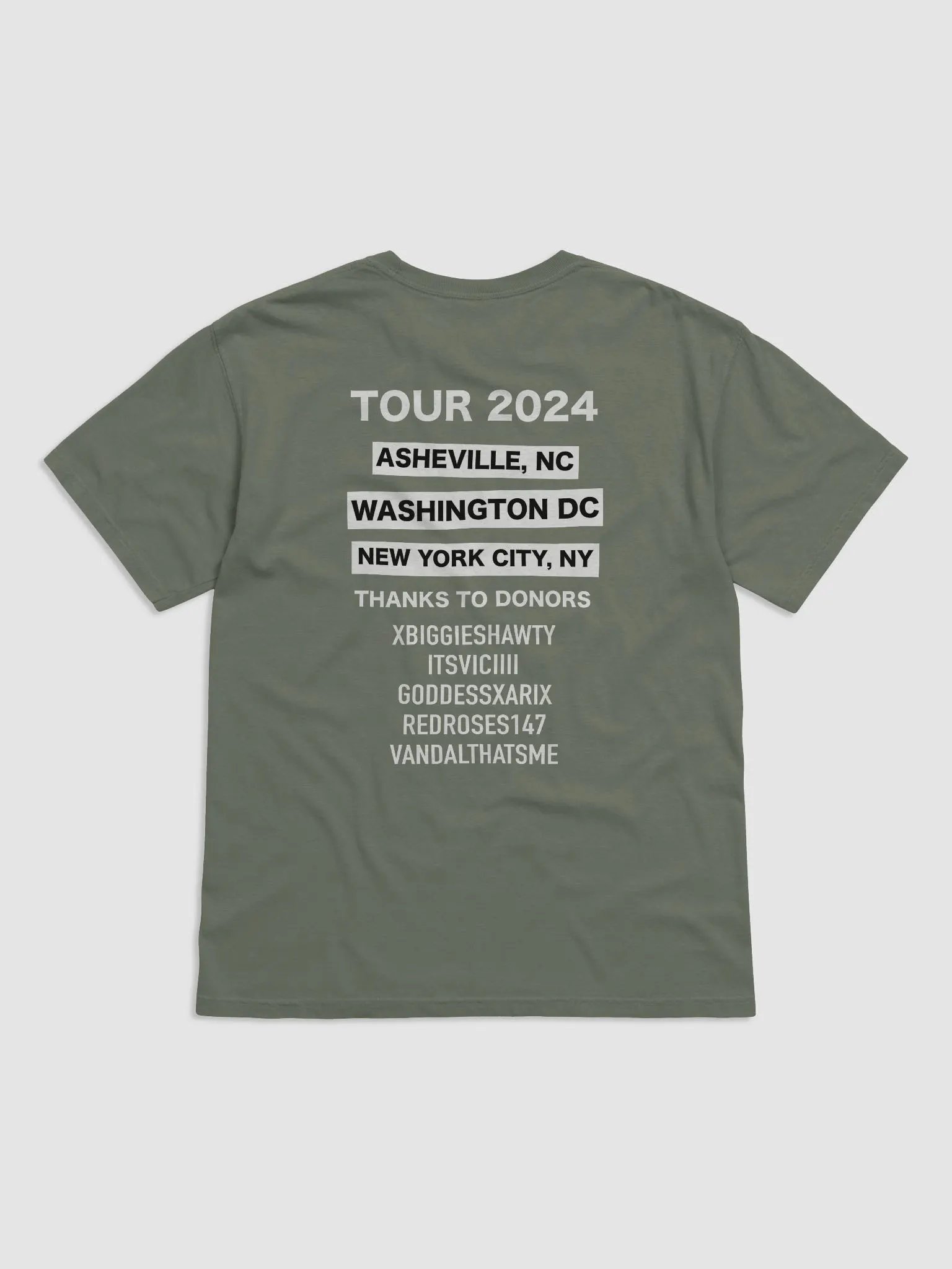 AMERICA 2024 TOUR Comfort Colours Heavyweight Shirt product image (2)
