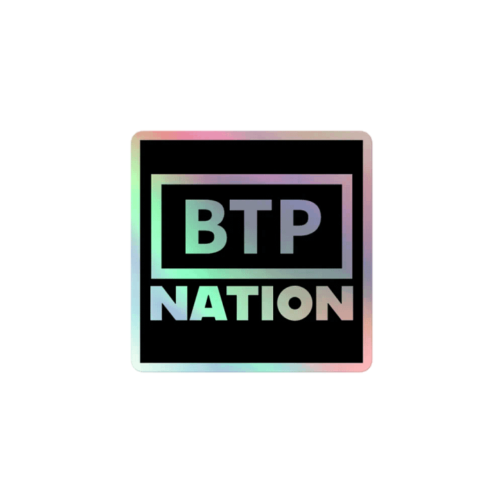 BTP Nation Holographic Sticker Sheet product image (1)