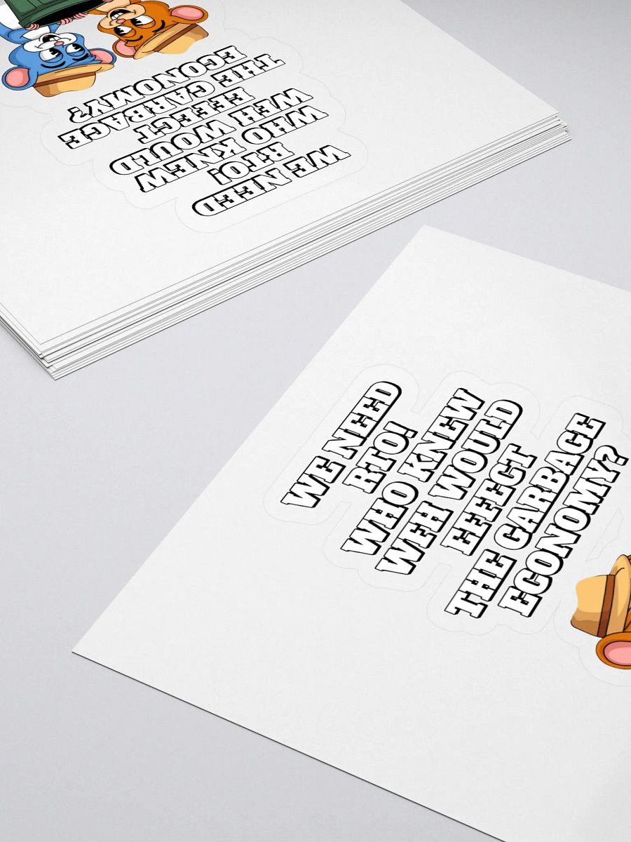 Who Knew WFH Would Effect The Gargabe Economy? Sticker product image (4)