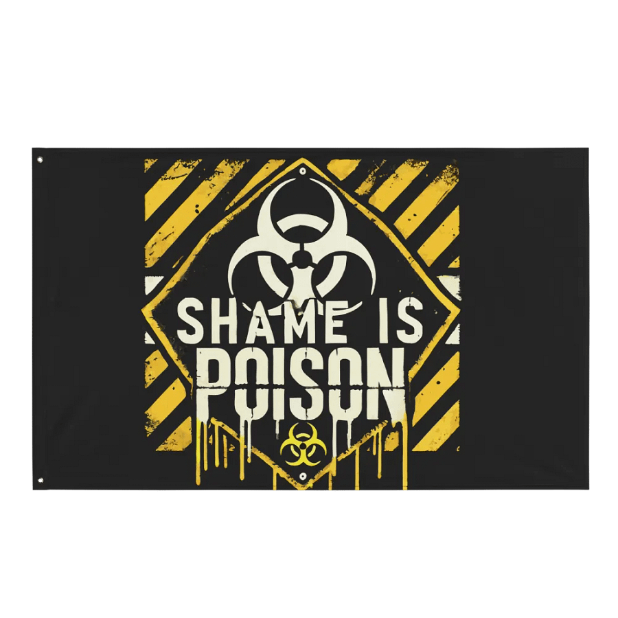 Shame is Poison Biohazard Flag product image (1)