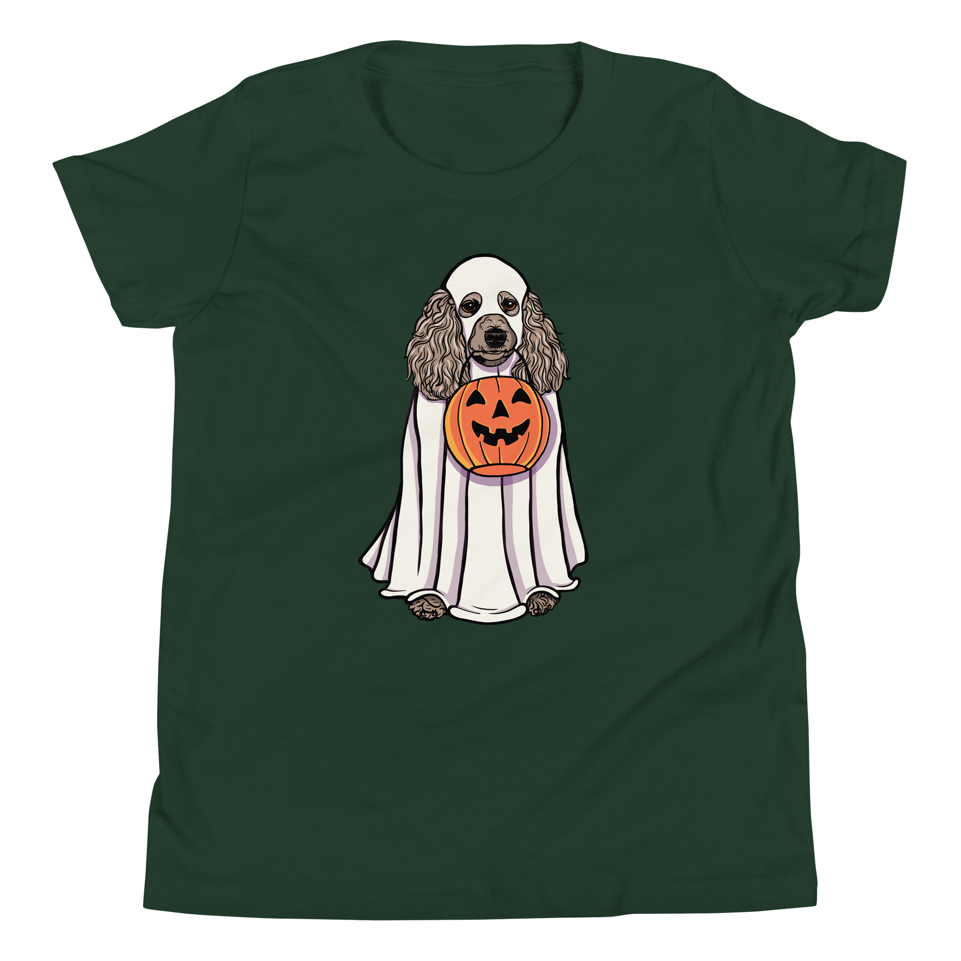 Halloween Standard Poodle(Apricot) Youth T-Shirt product image (5)