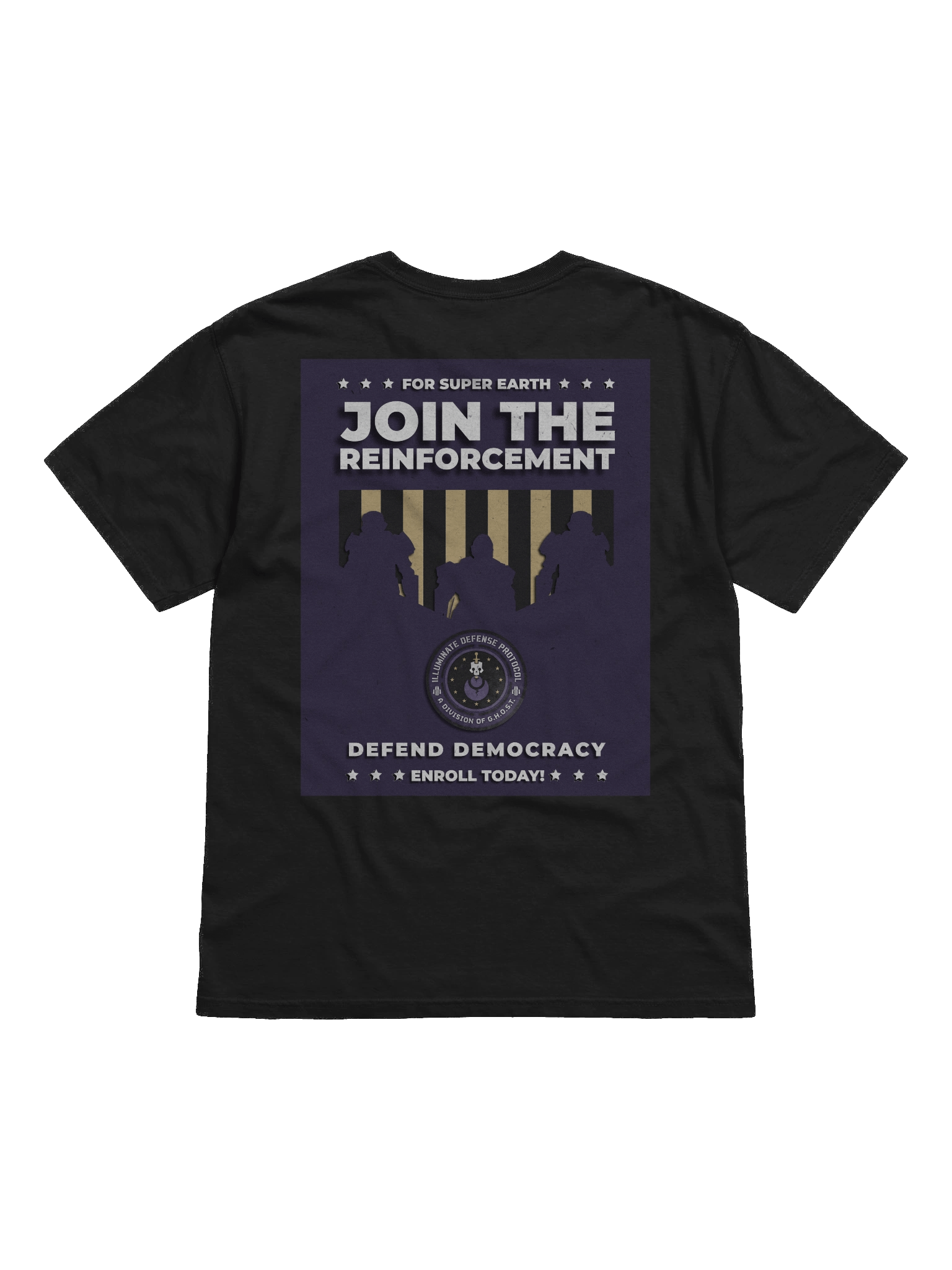 Illuminate Defense Protocol Recruitment Poster T-Shirt product image (2)