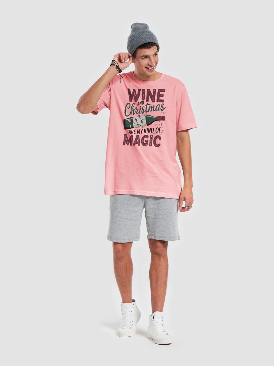 Wine and Christmas Magic Graphic T-Shirt – Festive Shirt Outfit for Wine Lovers product image (33)