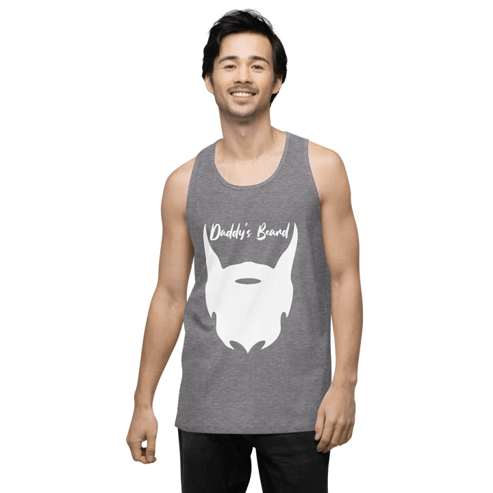 daddy's beard tank (white print) product image (2)