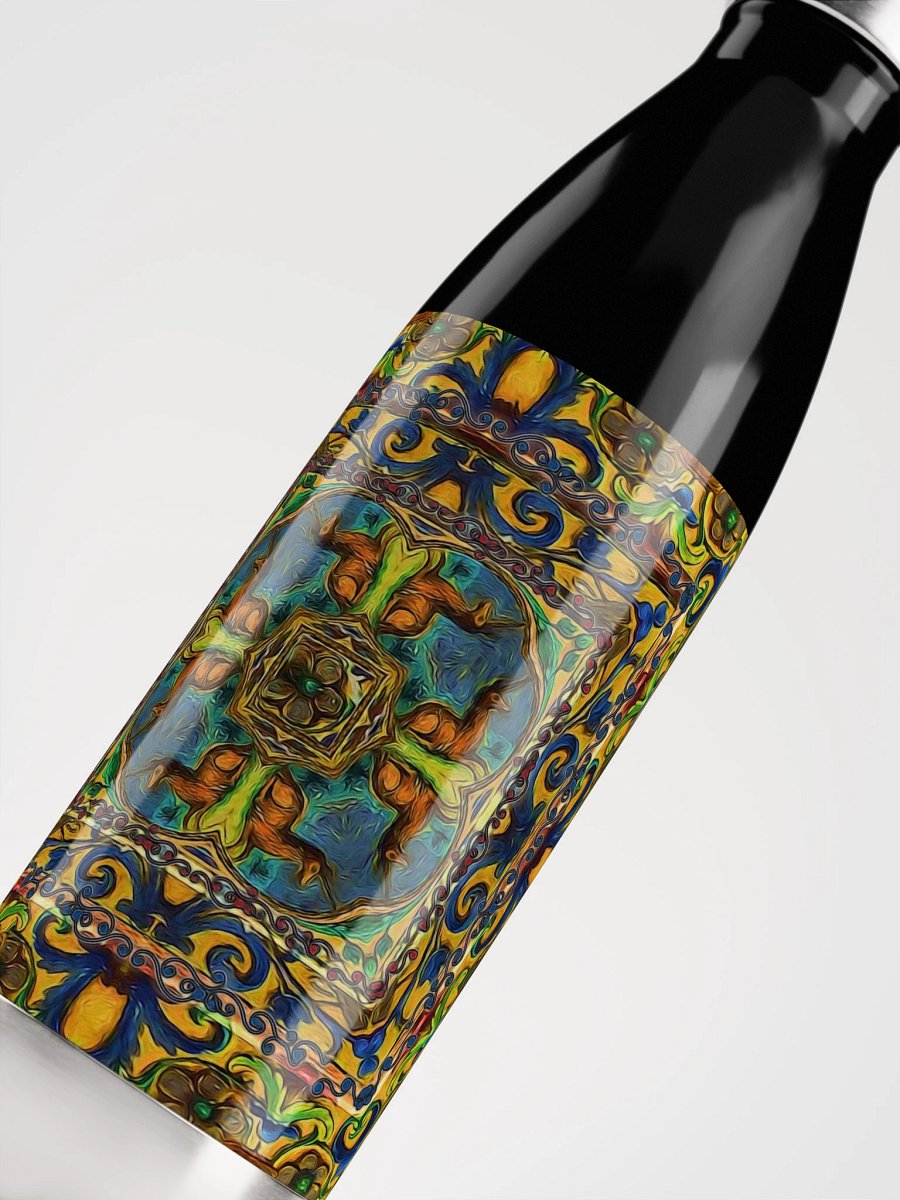 Medieval Unicorn Kaleidoscope Water Bottle product image (5)