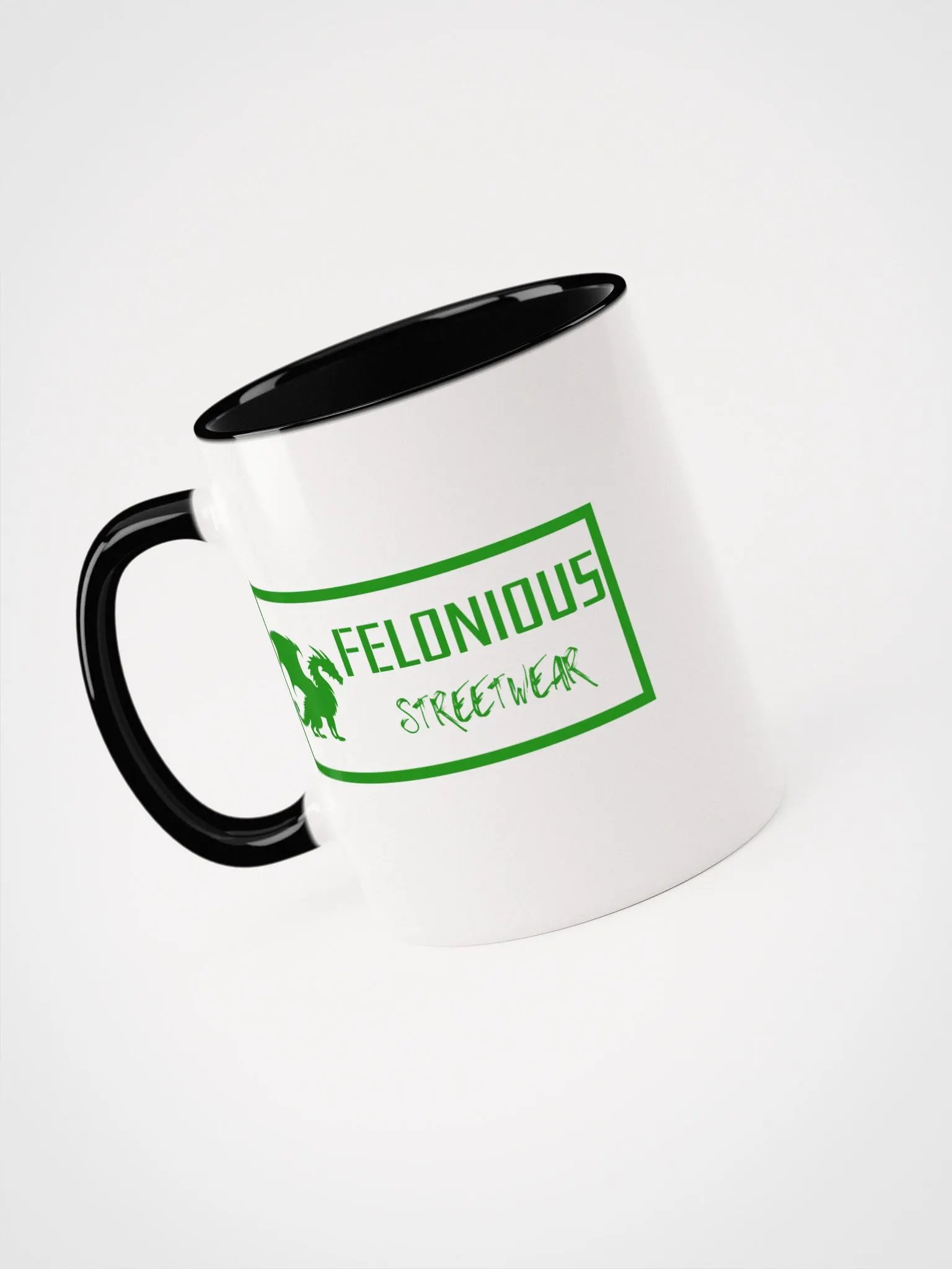 Felonious Streetwear Dragon Green Logo Ceramic Mug product image (37)