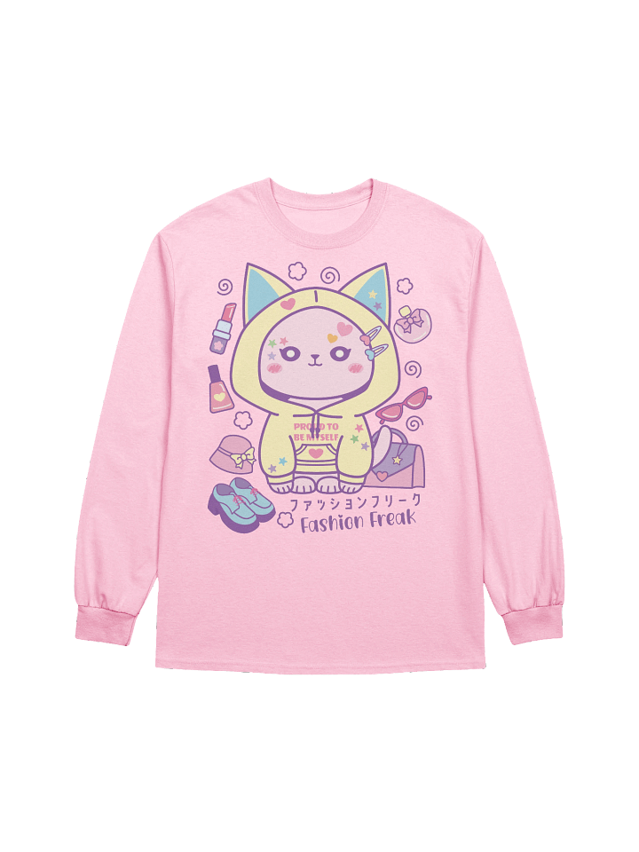 Kawaii Bat Kitty - Unisex Adult Long Sleeve T-shirt product image (1)