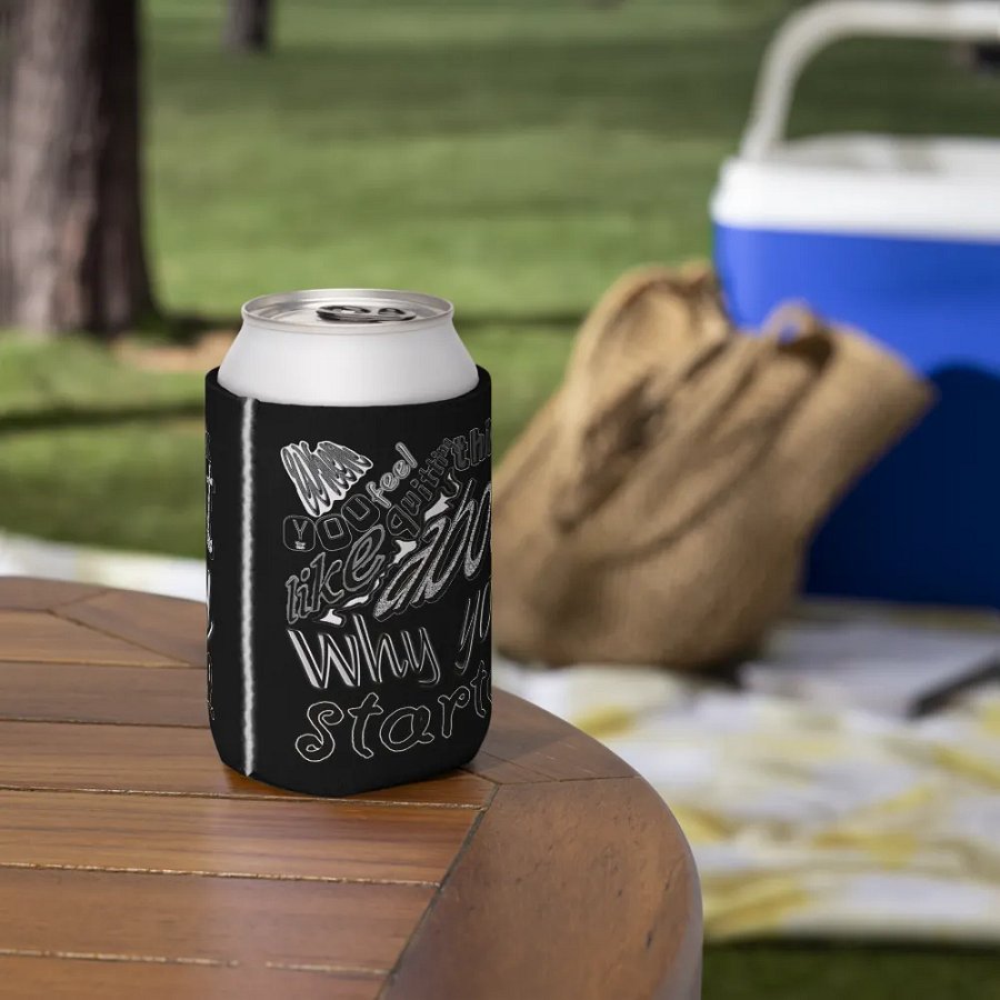 When You Feel Like Quitting Think About Why You Started - Coozie Can Cooler product image (6)