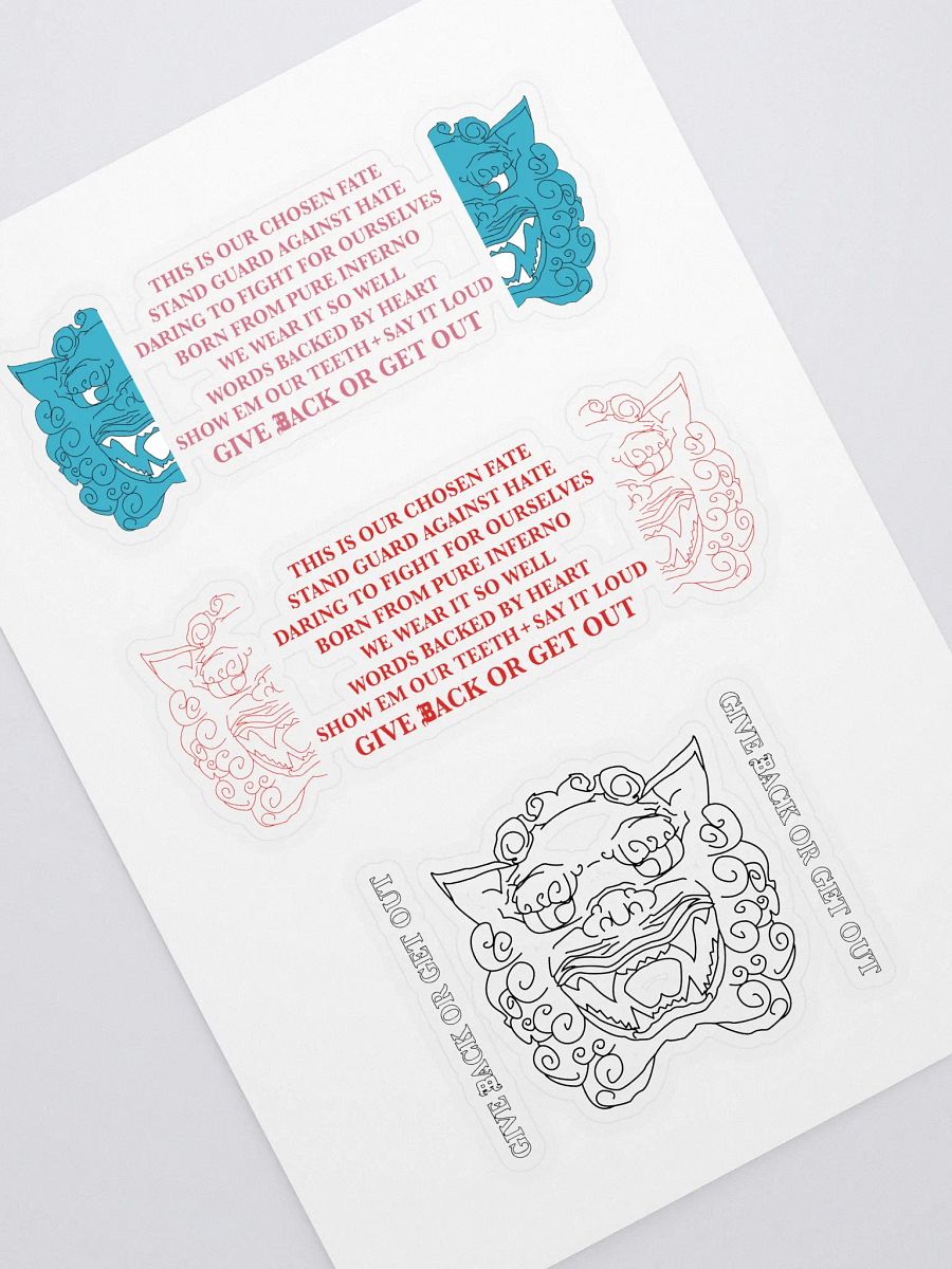 Mantra sticker sheet 1 product image (1)