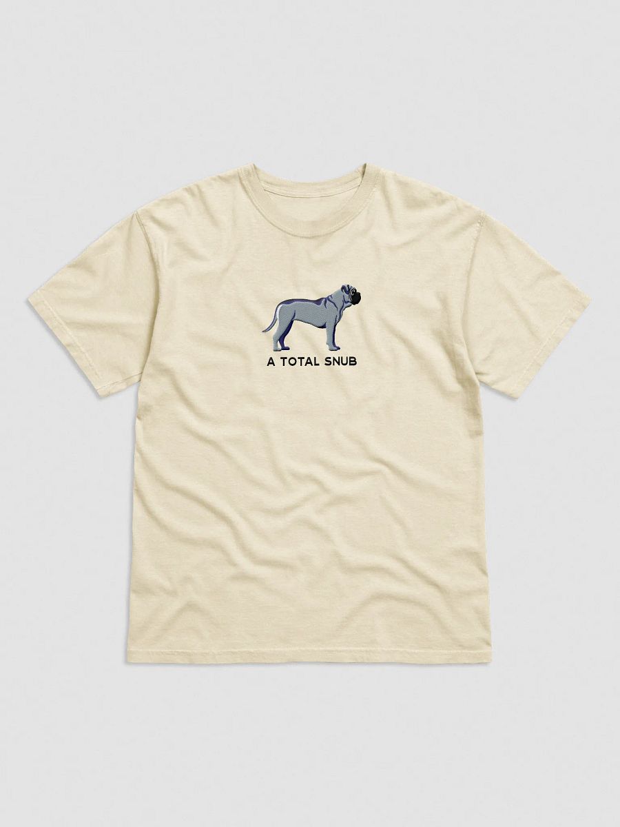 A Total Snub T-Shirt(Embroidered) of an English Mastiff(Blue) product image (41)