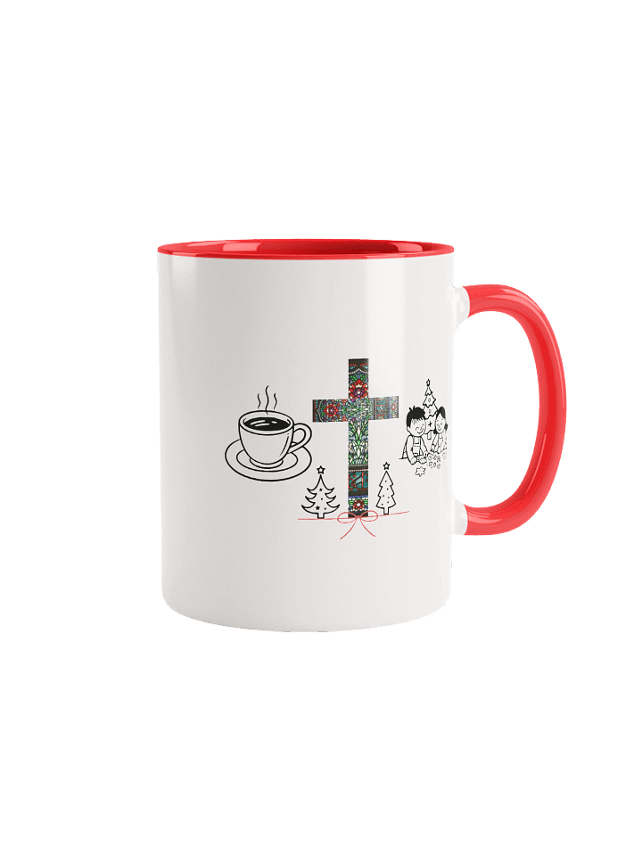 Faith, Family, & Hot Cocoa, Christian Ceramic Mug | Chrismas Gift For Believers product image (1)