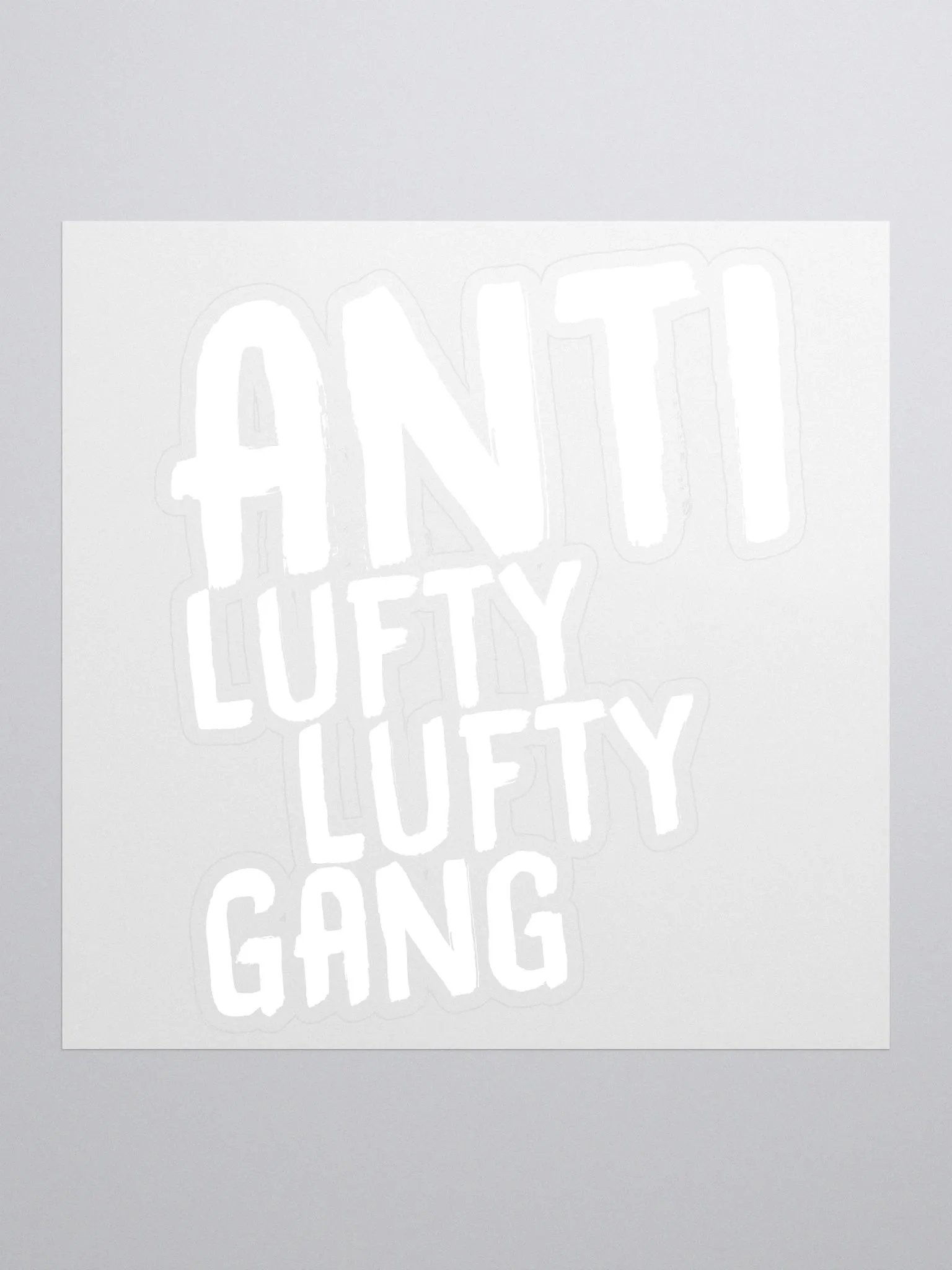 Anti Lufty Lufty Gang Stickers (White) product image (1)