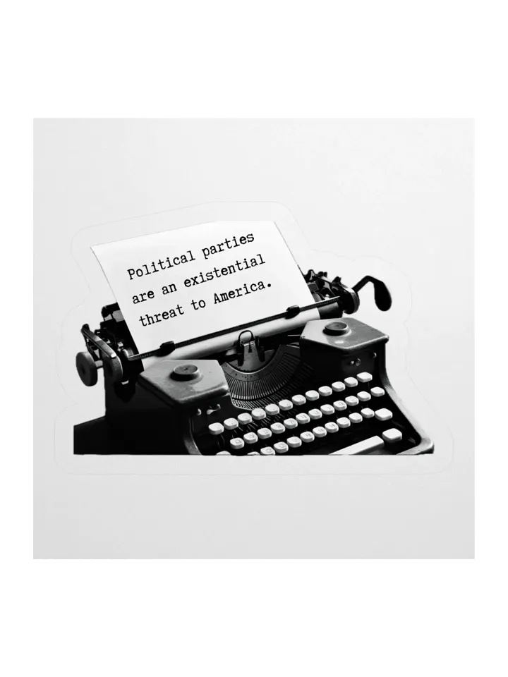 Existential ThreatTypewriter Sticker product image (2)