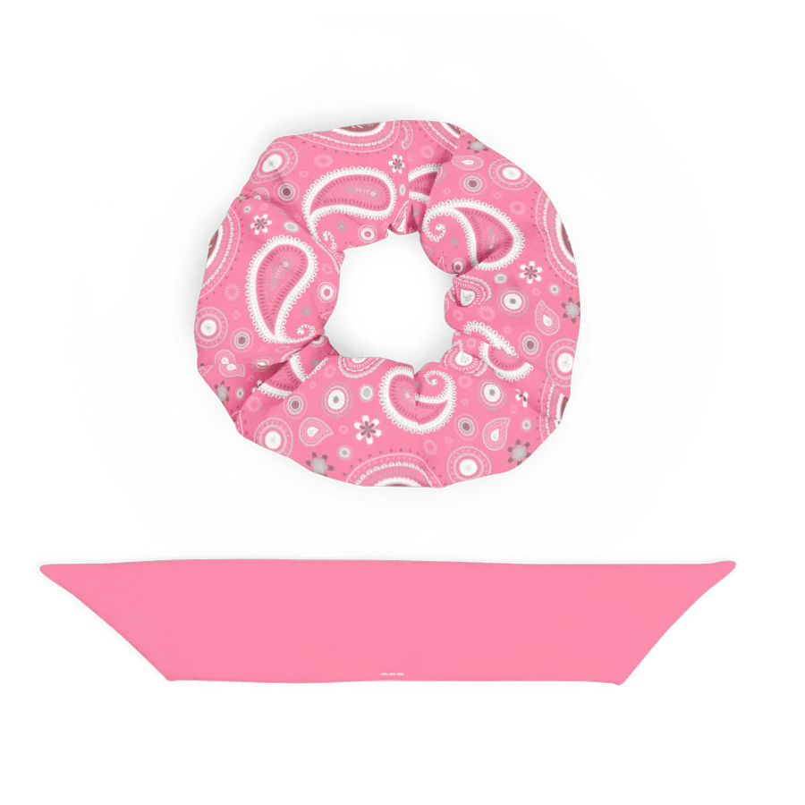 Pink Paisley Dreams All-Over Print Scrunchie product image (7)