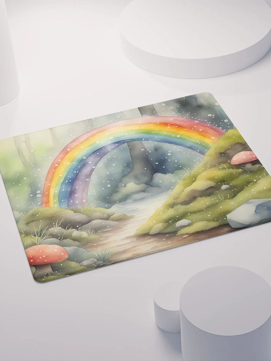 Fairytale Rainbow with Agaric and Moss, Gaming Mouse Pad, 2 Sizes product image (4)