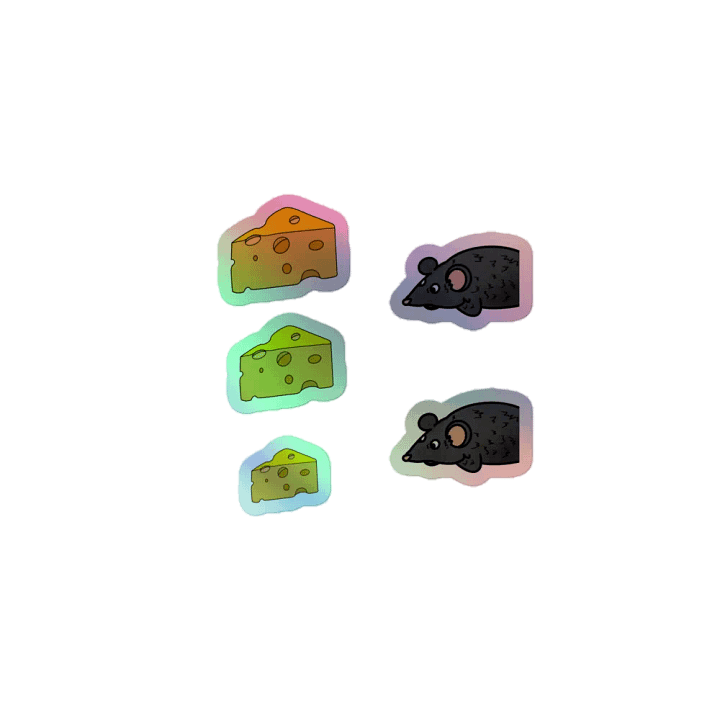 Hobo Rats Holographic Sticker Sheet product image (1)