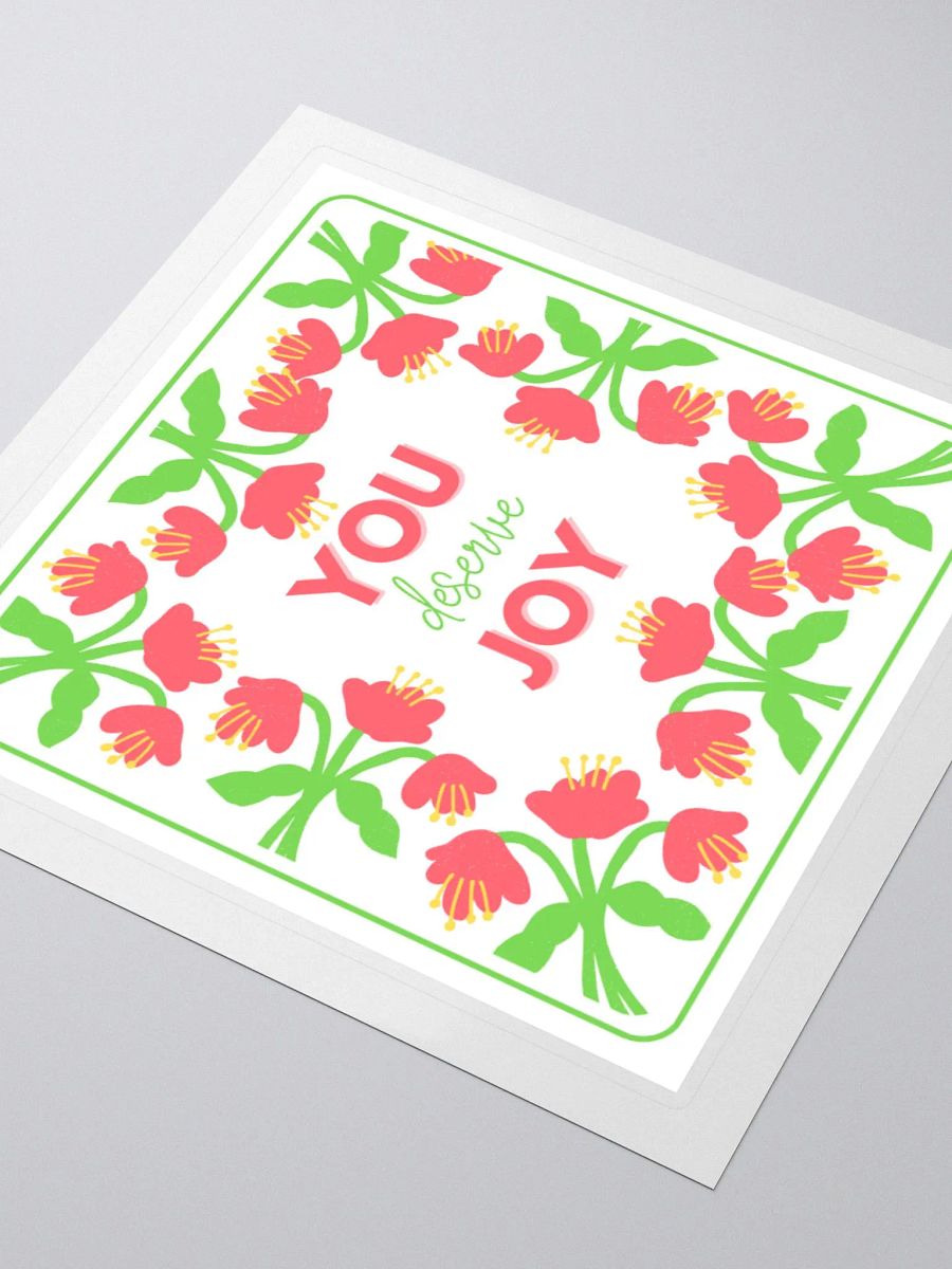 YOU Deserve Joy Kiss Cut Stickers product image (8)