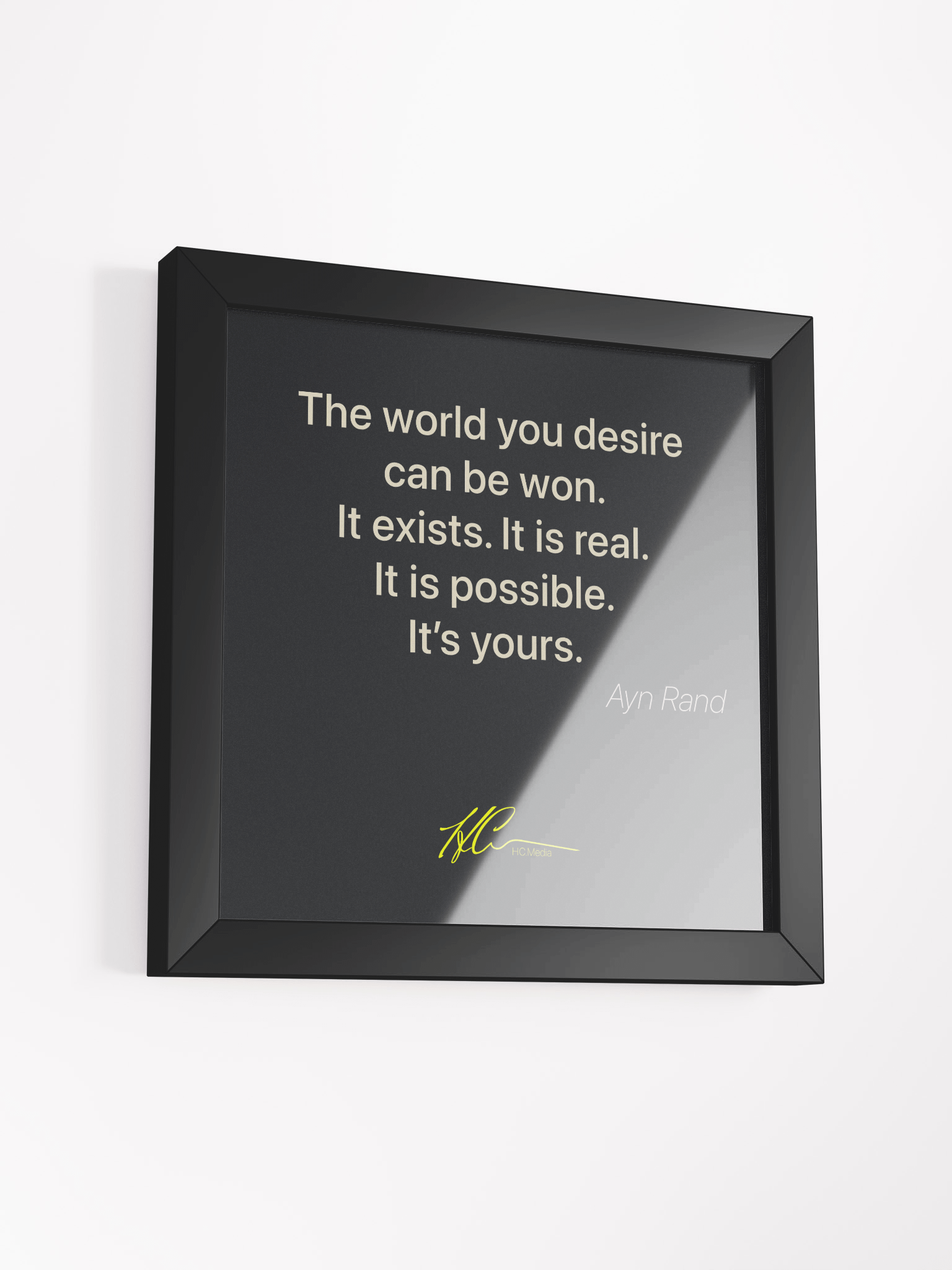 Ayn Rand Q7 - Framed Poster product image (3)