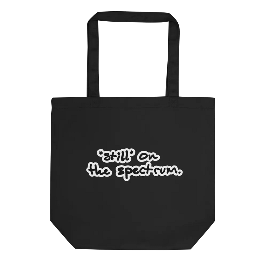 *still* on the spectrum (bubble design) tote bag product image (1)