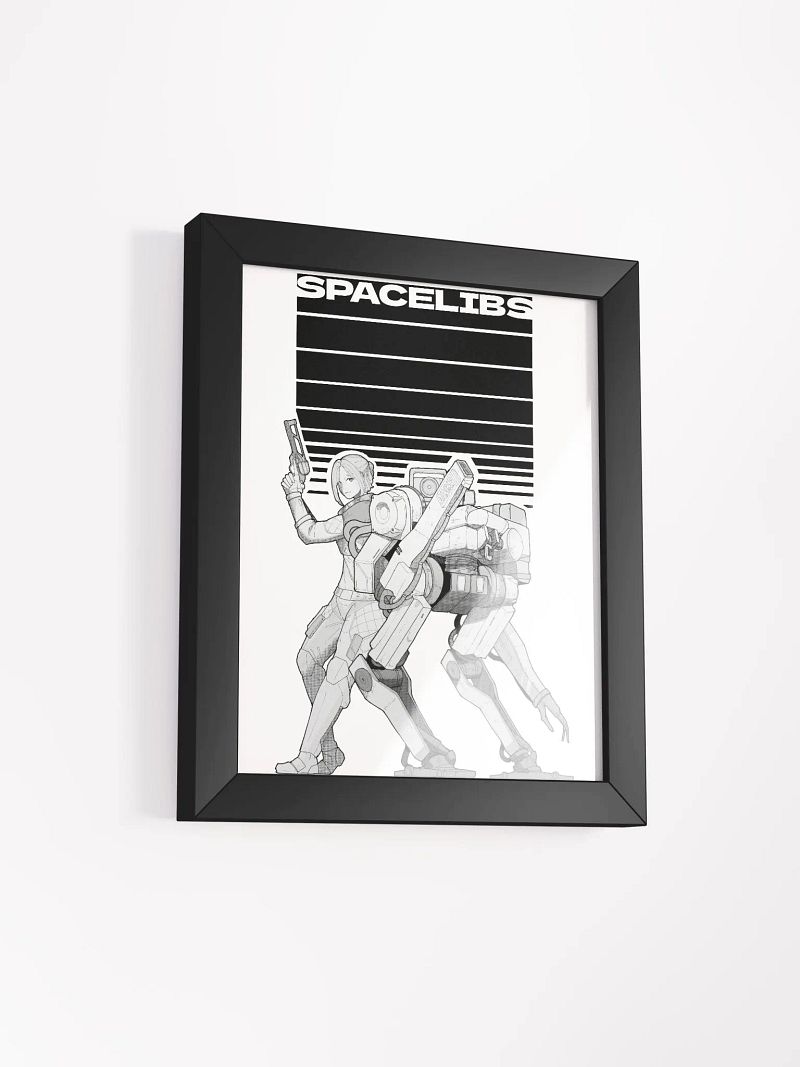 SpaceLibs Fancy Framed Print