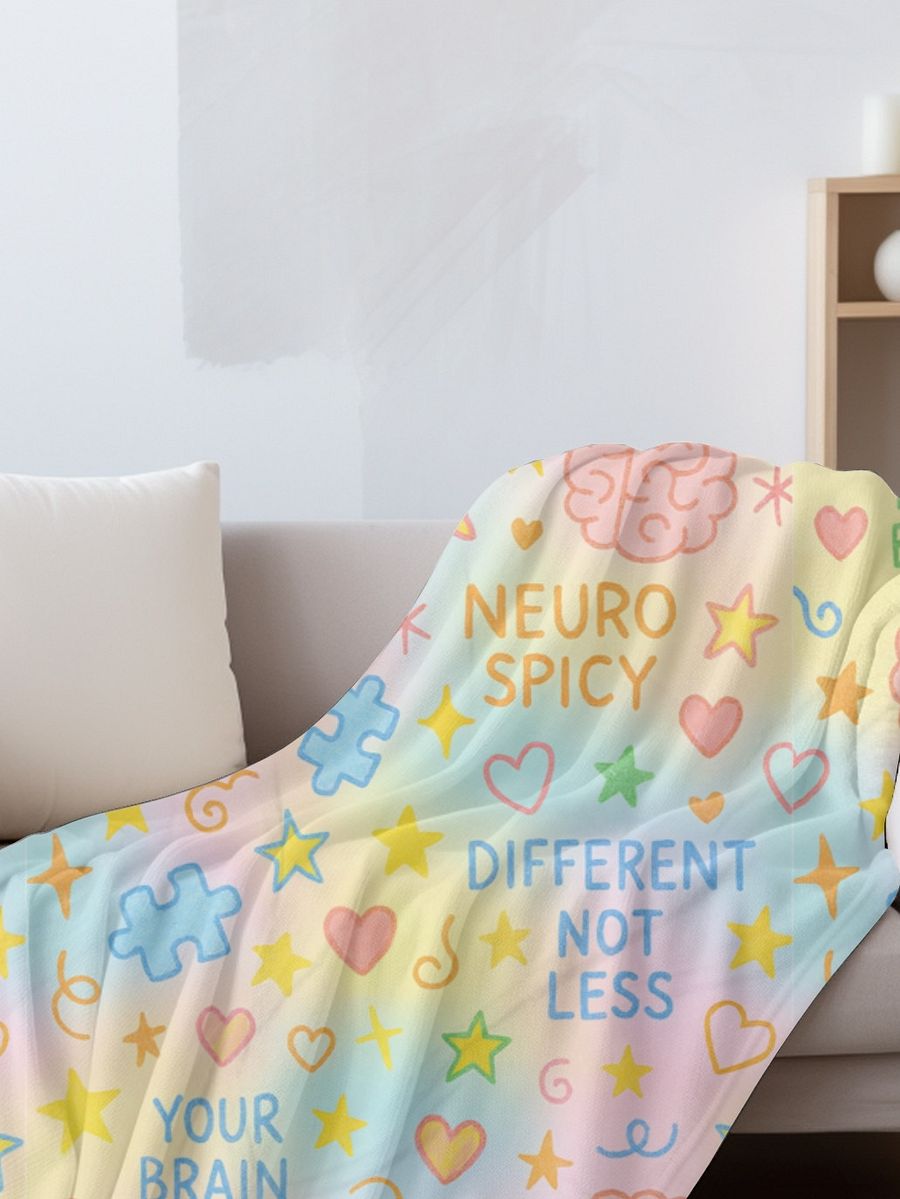 Neurodivergent Doodle Blanket product image (4)