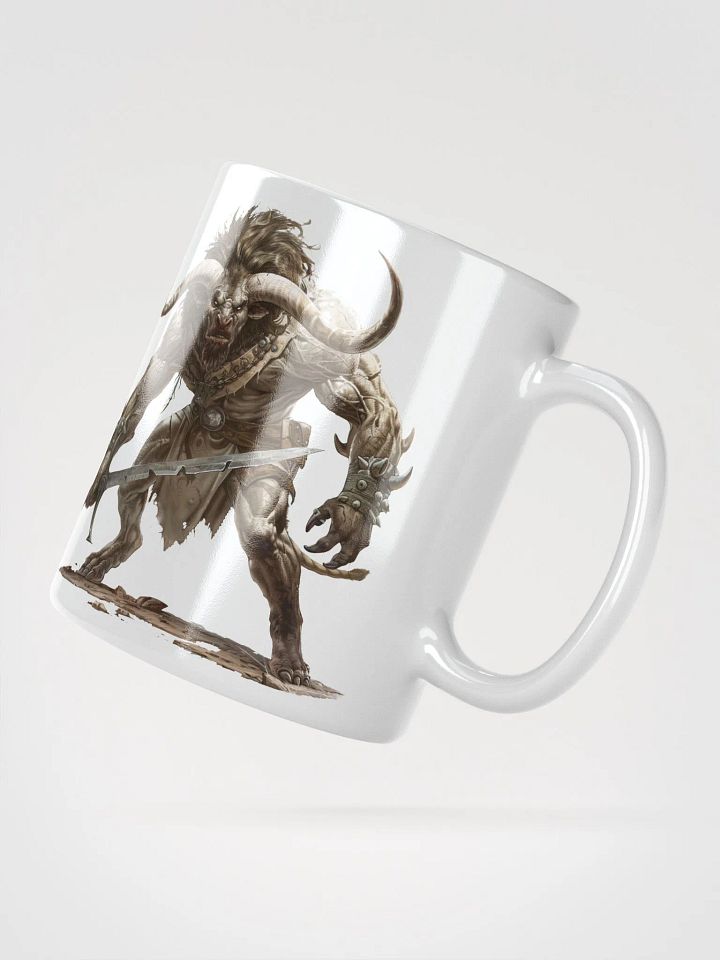 The Minotaur - The Legendary Greek Mythical Creature White Glossy Mug product image (2)