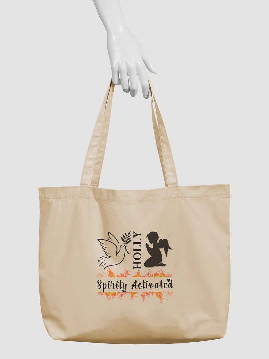 Holly Spirit Activated Christian Faith Organic Tote Bag product image (4)