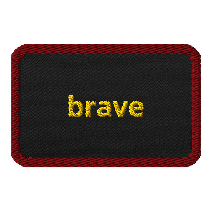 Brave Yellow Embroidered Patch product image (1)