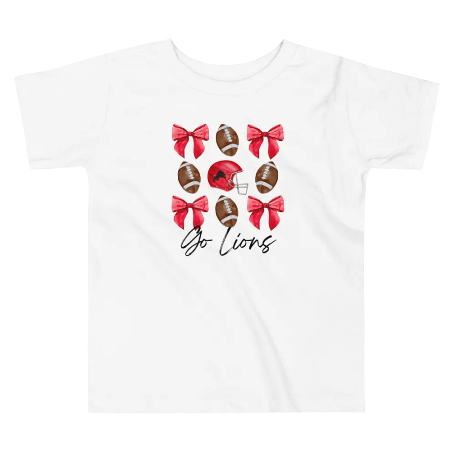 Toddler Girls Lions Football T-Shirt (Homemade) product image (2)