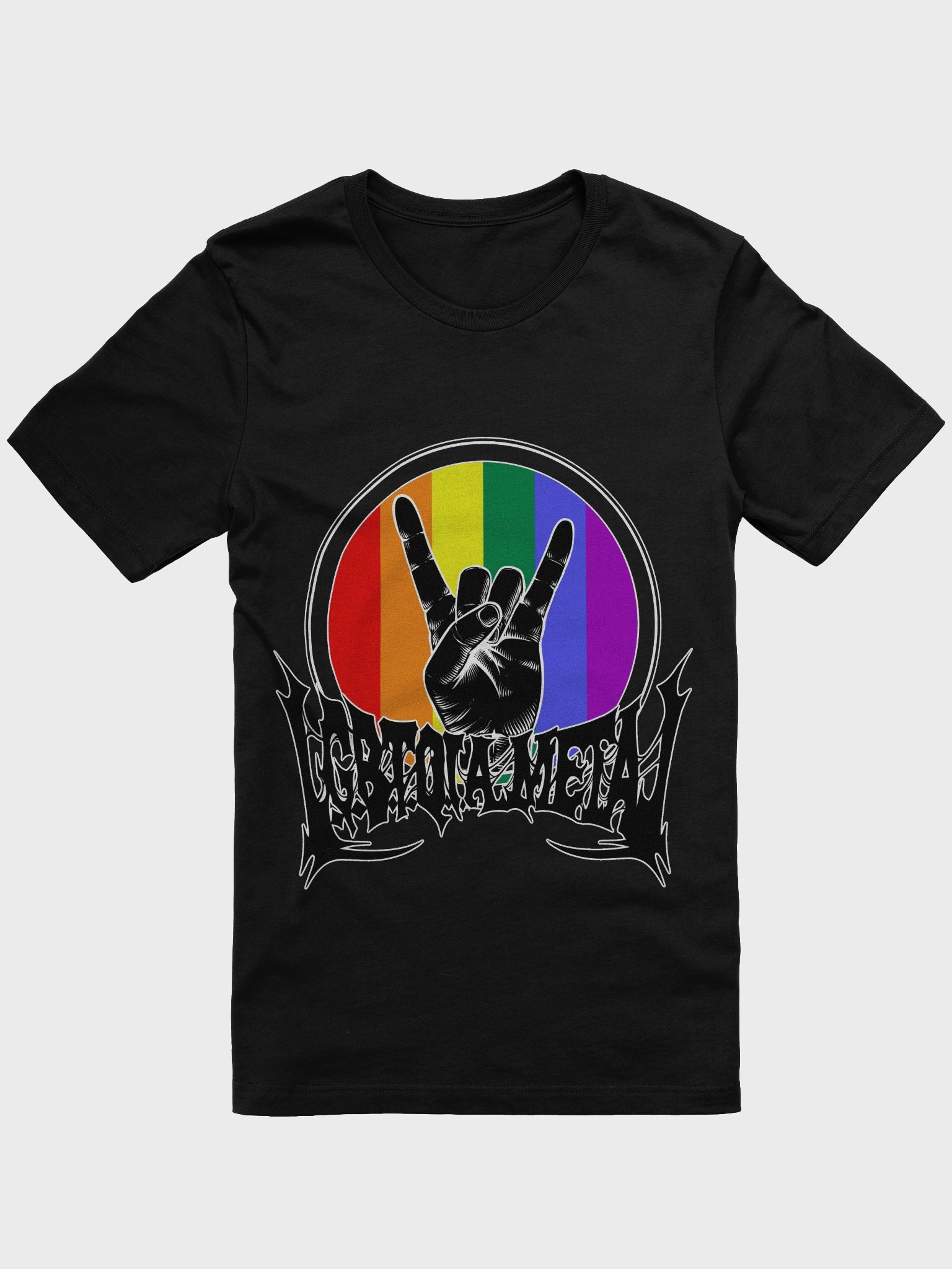LGBTQIA Rainbow Metal Unisex Shirt product image (1)