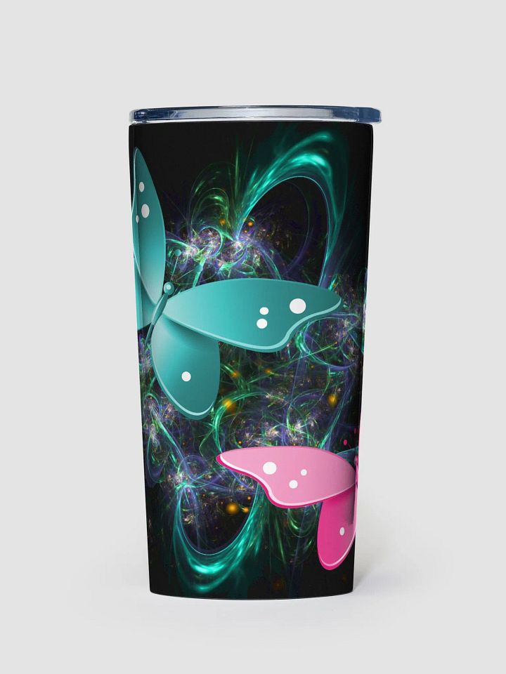 Neon Butterfly 20oz Stainless Steel Tumbler product image (1)