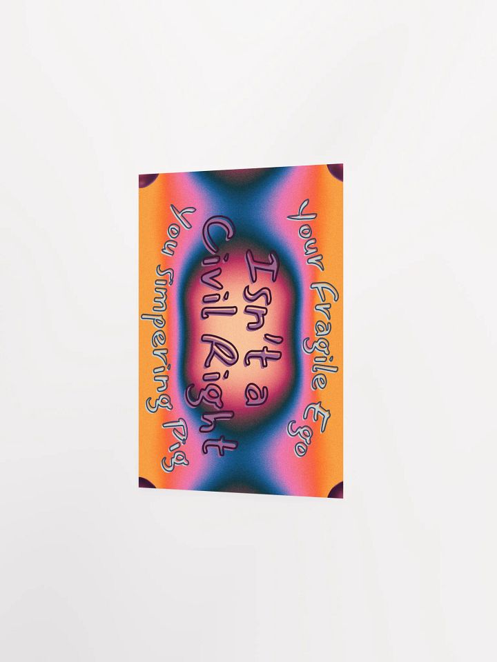 Hands Off DEIA, Your Fragile Ego, Protest Poster product image (8)