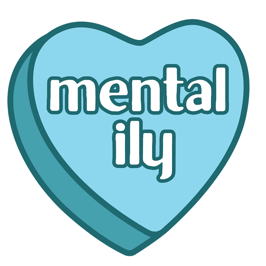 mental ily Sticker (BLUE) product image (1)