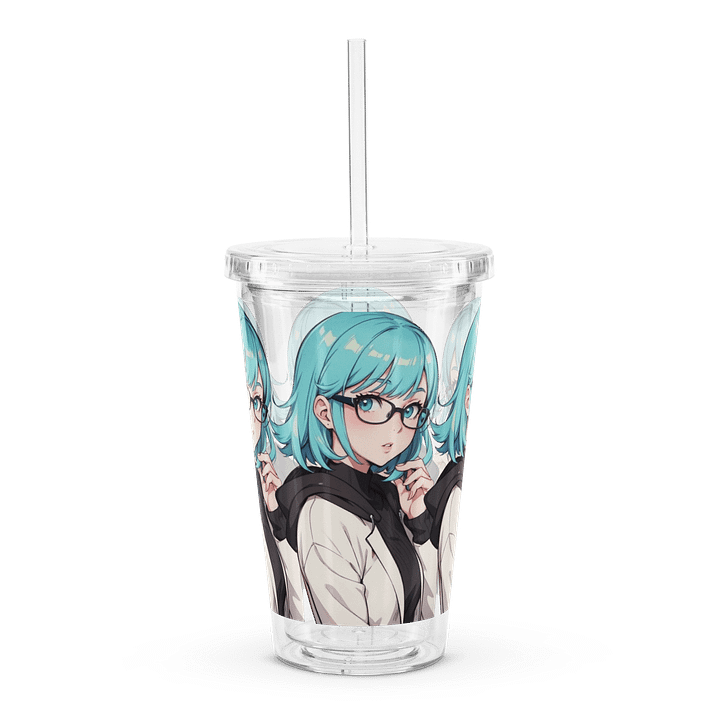 (Aqua WAIFU) K Clear Plastic Tumbler product image (1)