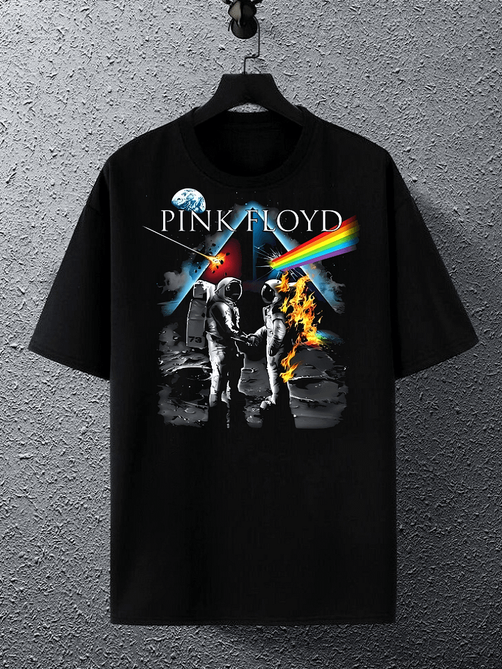 Liquid Blue Pink Floyd Bright Side of The Moon T-Shirt product image (1)