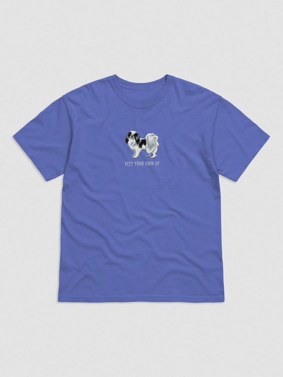 Keep Your Chin Up T-Shirt(Embroidered) of a Japanese Chin product image (4)