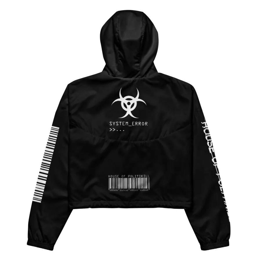 CYBERPUNK SYSTEM ERROR, GLITCH TECHWEAR, CROPPED WINDBREAKER product image (5)