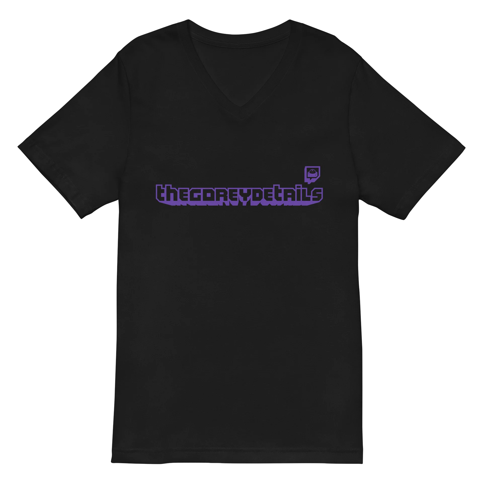 TTV Purple - Bella+Canvas Short Sleeve V-Neck Jersey T-Shirt product image (3)