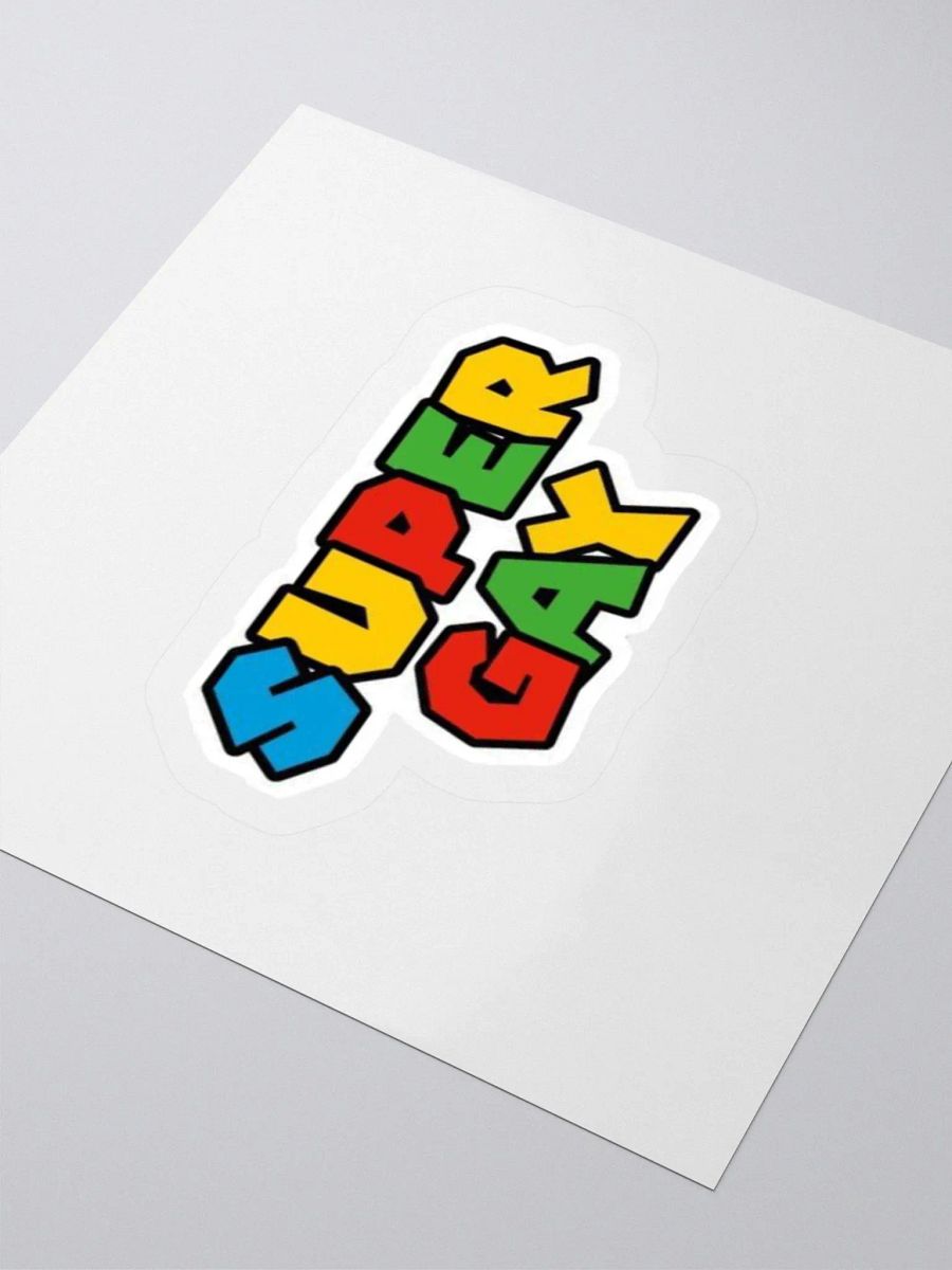Super Mario Edit Kiss Cut Sticker product image (8)