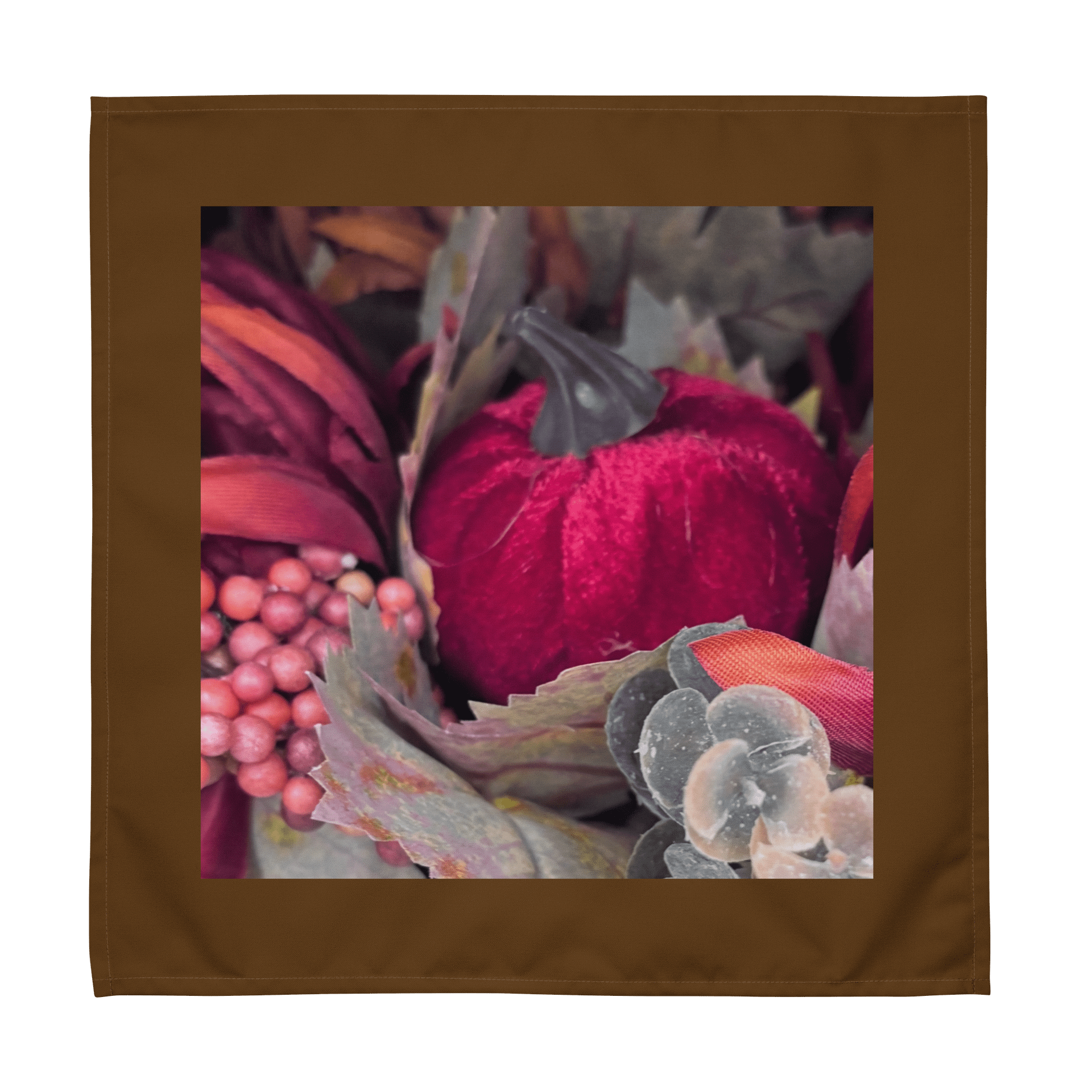 Festive Velvet Pumpkin Cloth Napkin Set product image (1)