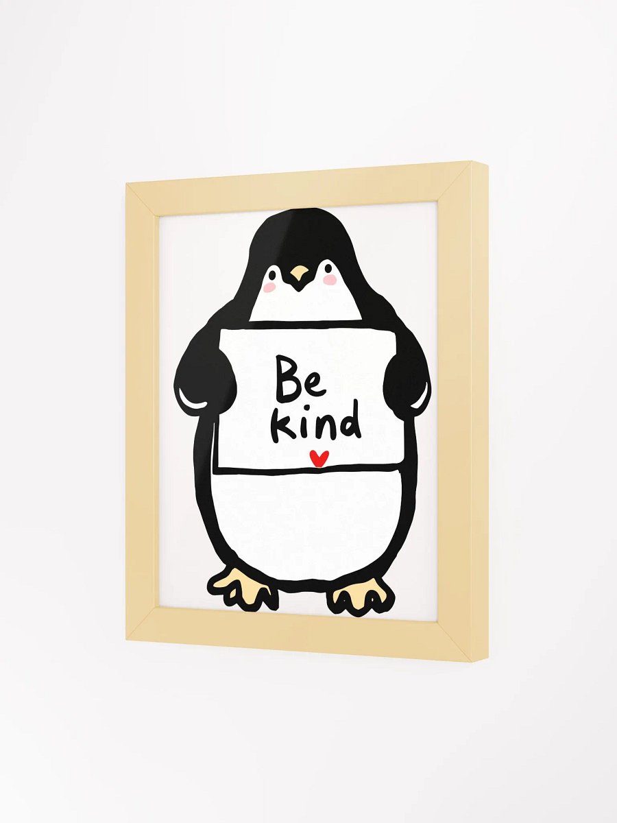 Kindness Penguin Framed Matte Poster product image (49)