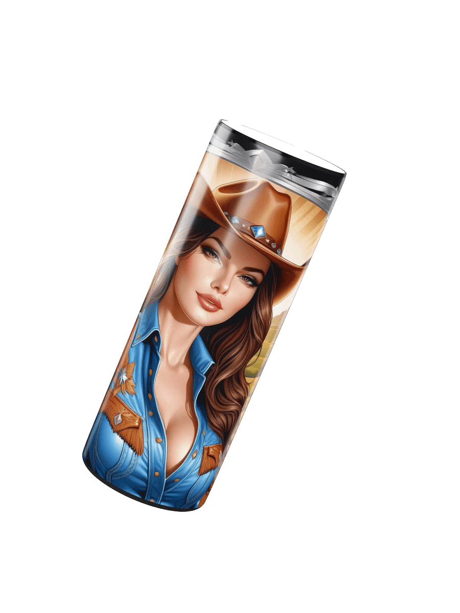 Beautiful Cowgirl 20 oz Skinny Stainless Steel Tumbler - v2 product image (3)