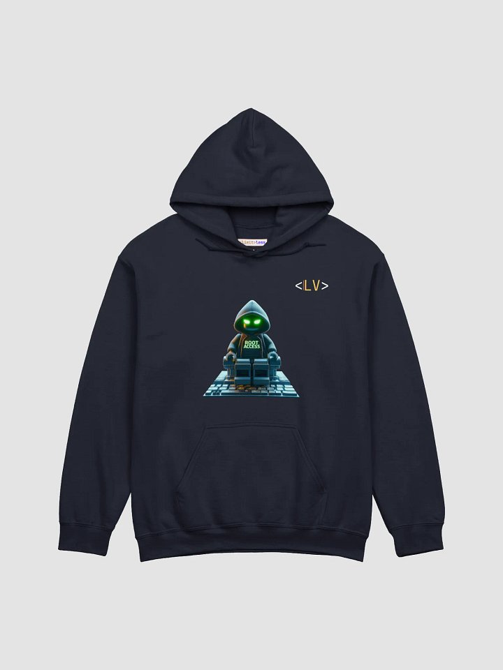 Root Access Hacker Hoodie – Cyberpunk LEGO Hero Edition | Unisex Techwear product image (2)