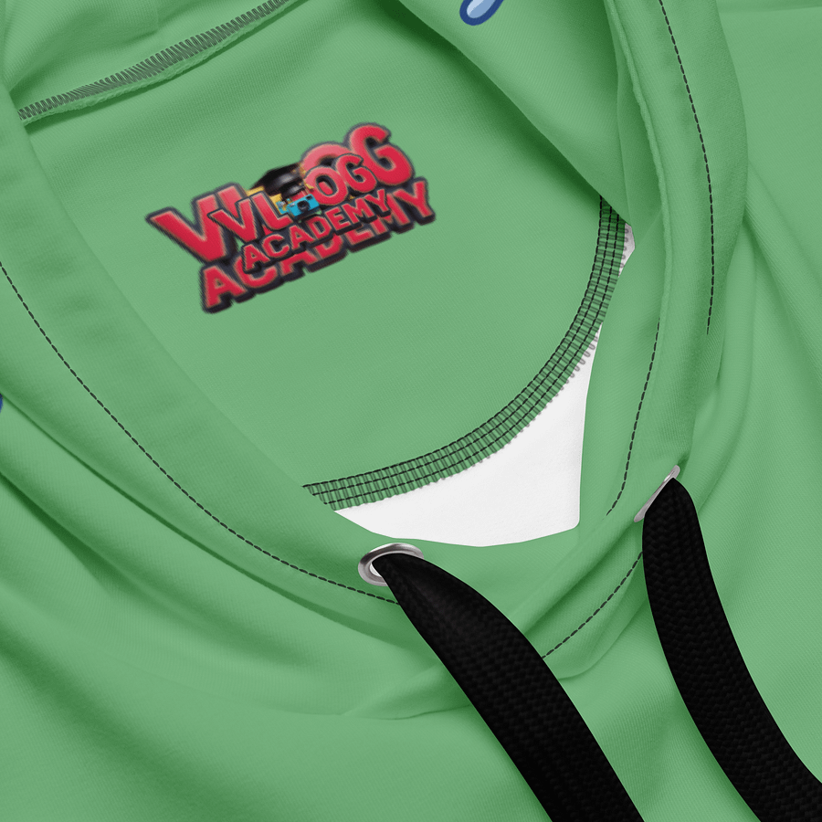 Green Vlog Academy All-Over Print Recycled Unisex Hoodie product image (4)