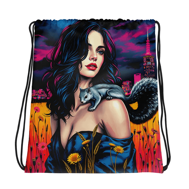 Squirrel Serenade Drawstring Bag product image (1)
