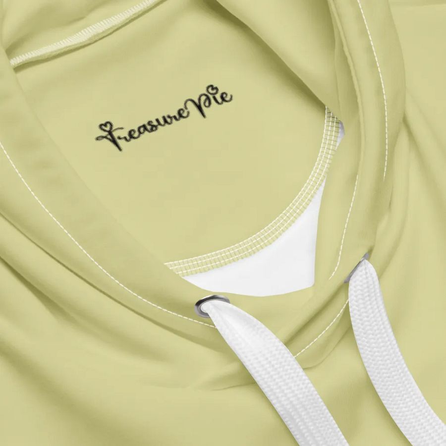 Plain Light Yellow True Summer Unisex Recycled Polyester Heavyweight Premium Hoodie by Treasure Pie product image (7)