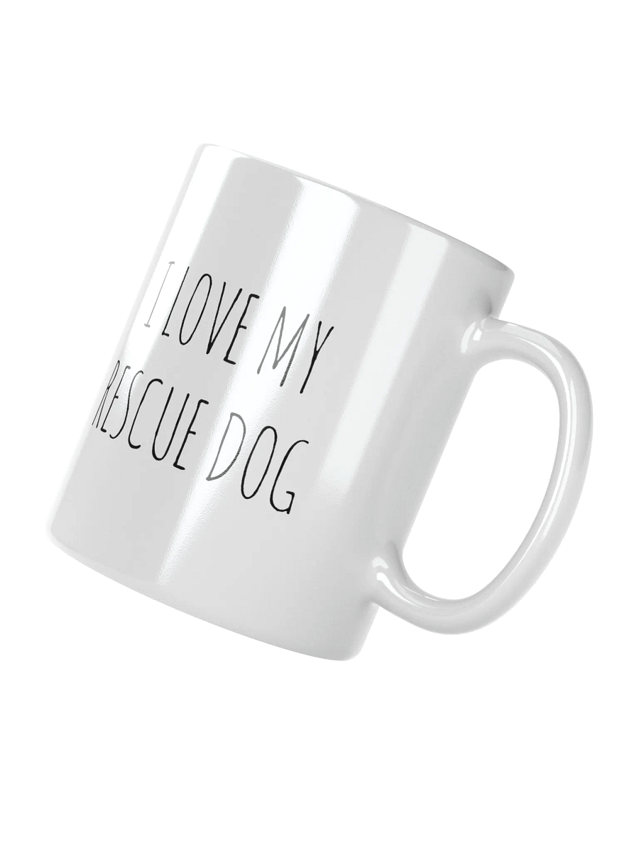 I Love My Rescue Dog Minimalist Rustic Chic Mug product image (5)