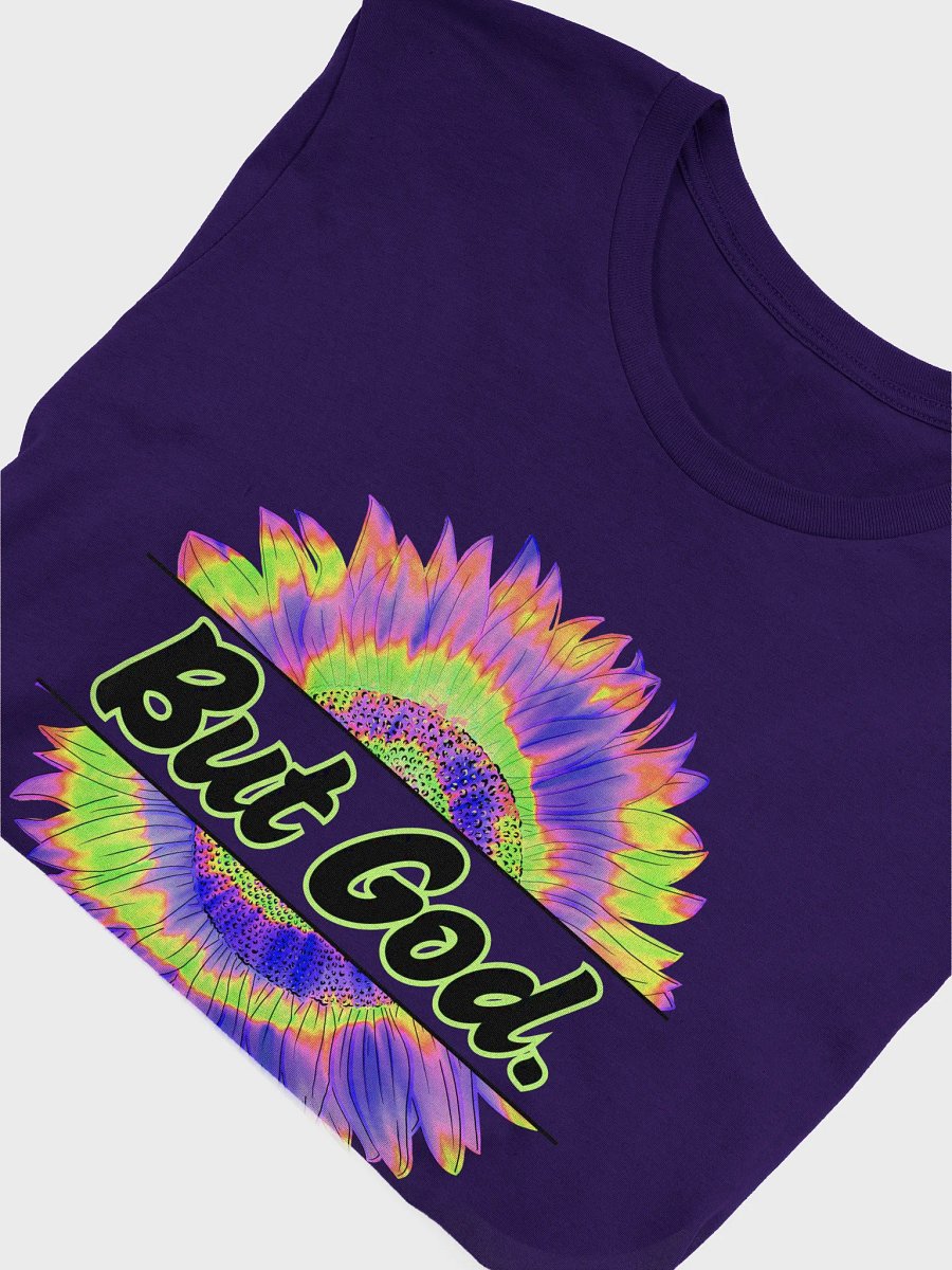 Vibrant "BUT GOD" Sunflower Graphic Tee product image (45)