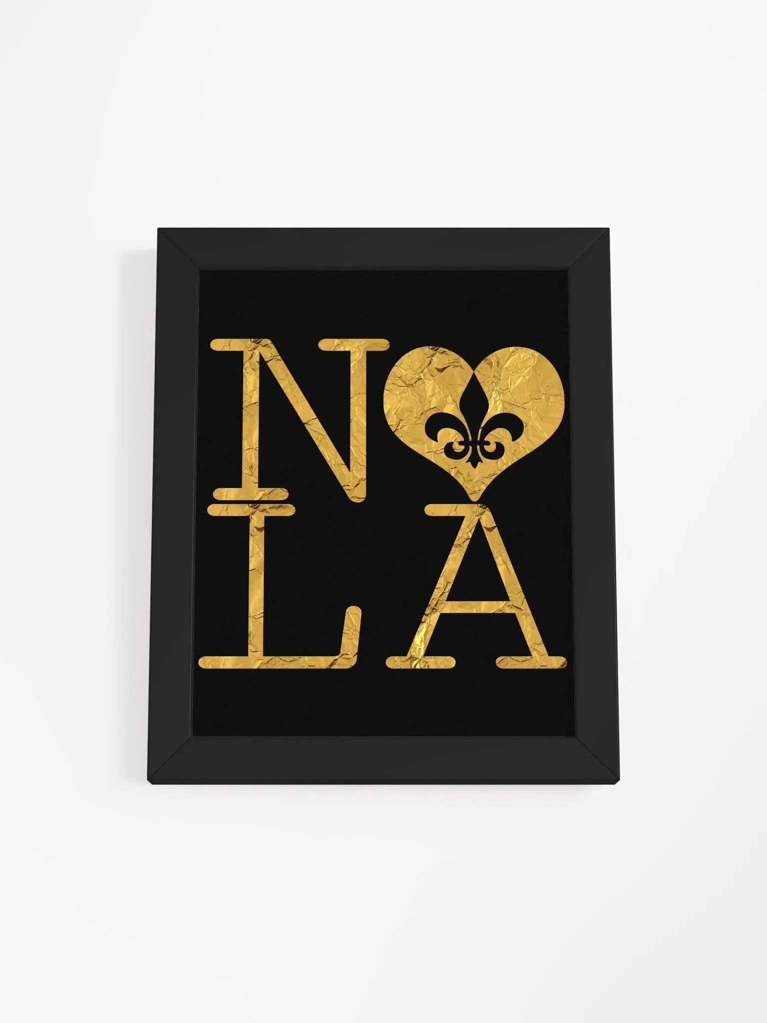 I LOVE NOLA **BIGSHOT POSTER BLACK & GOLD EDITION** (GOLD WRAP + IMAGE POP) product image (7)