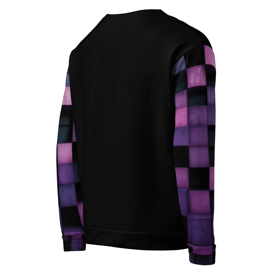 Black And Purple Squares Unisex Sweatshirt product image (6)